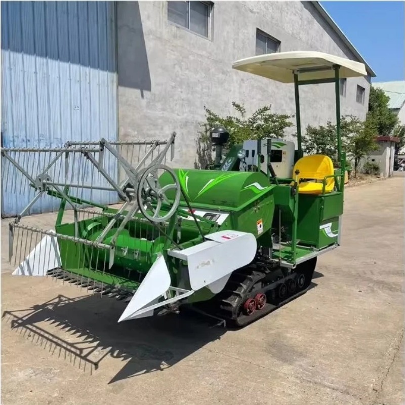New Small Mini Rice Wheat Comb - Combine Harvester Mini review and price