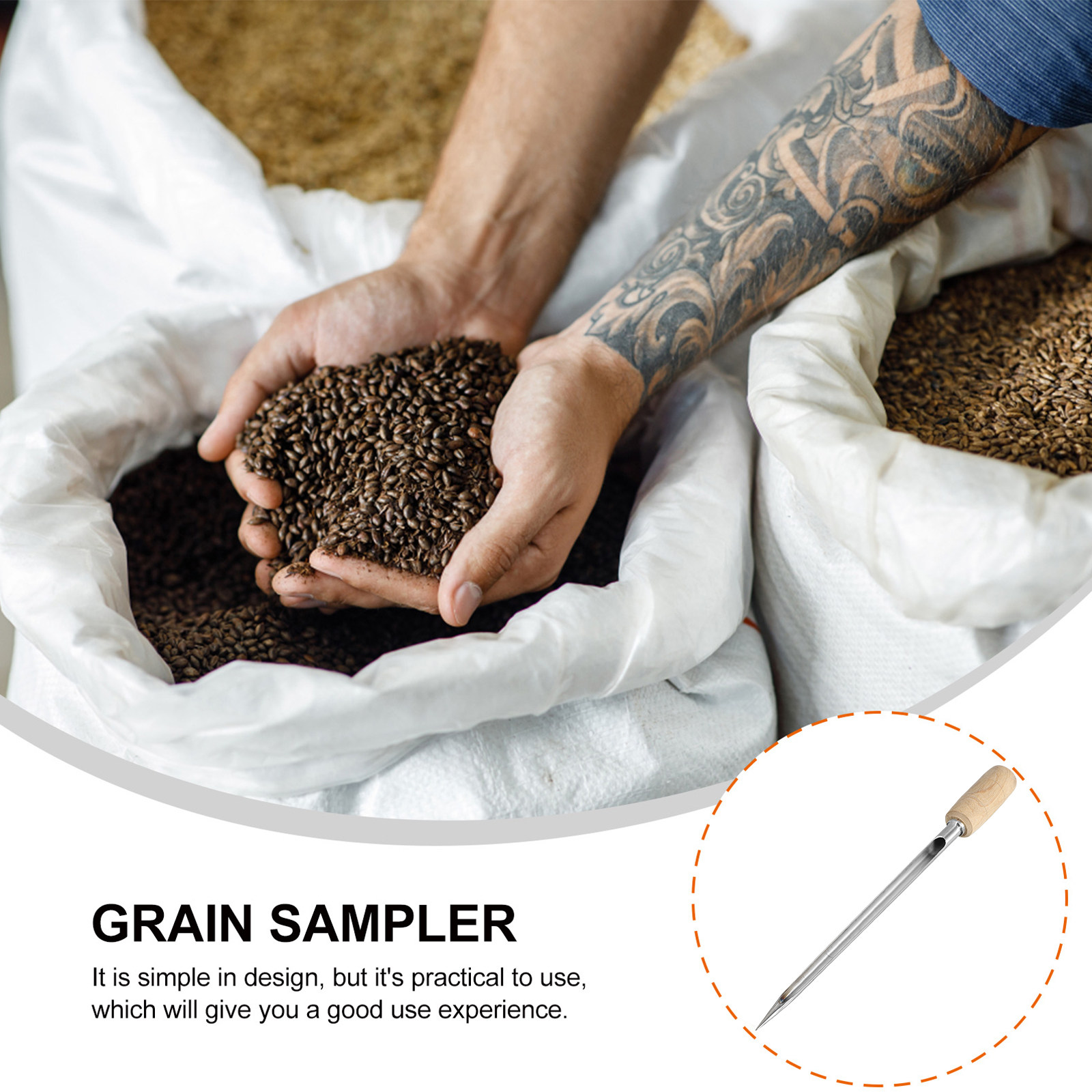 Tool Metal Grains Powder Sampl - Grain Farming Agriculture review and price