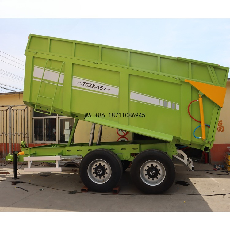 Hydraulic Silage Farm Trailer  - Grain Farming Agriculture review and price