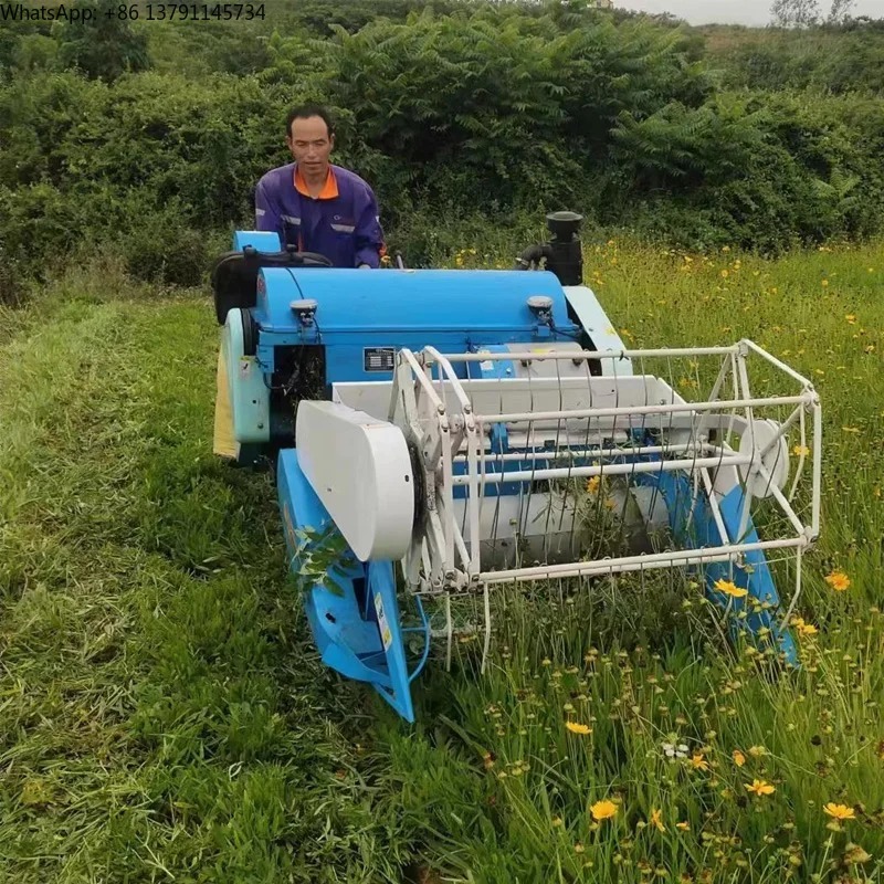 Small Mini Gear Drive Combine  - Combine Harvester Mini review and price